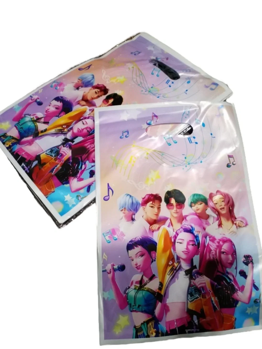 K-Pop Inspired Party Favor Bags, Music Gift Bags with Handles, Goodie Bags